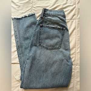 Aeropostale blue slim thick curvy mom jean high rise jeans!